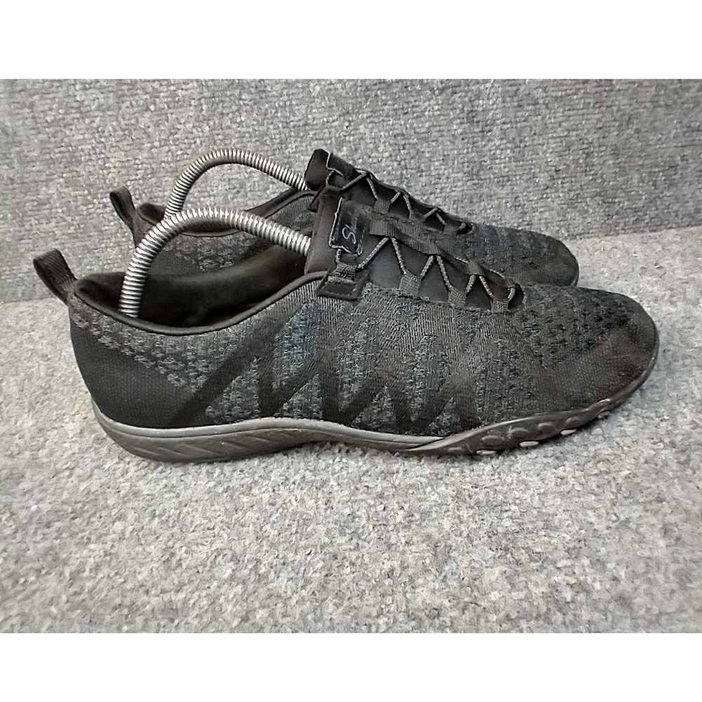 Skechers Relaxed Fit Sneakers Women 10 Black Bungee Slip On 100301